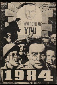 9s218 1984 Austrian program '56 Edmond O'Brien & Jan Sterling in George Orwell classic story!