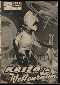 9s230 BATTLE IN OUTER SPACE Austrian program '61 Uchu Daisenso, wonderful different sci-fi images!