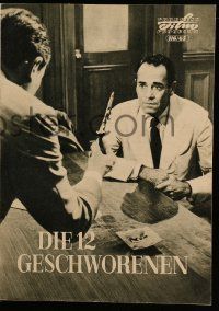 9s458 12 ANGRY MEN East German program '65 Henry Fonda, Sidney Lumet classic, different images!