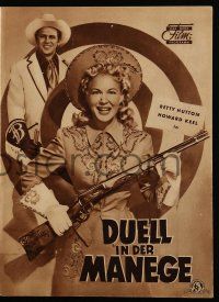 9s574 ANNIE GET YOUR GUN German program '51 different images of Betty Hutton & Howard Keel!