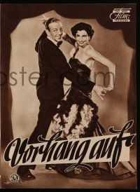 9s580 BAND WAGON German program '54 great different images of Fred Astaire & sexy Cyd Charisse!