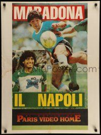9t040 MARADONA IL NAPOLI video Argentinean 22x29 '80s Diego Maradona's time with Italian soccer!