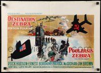 9t510 ICE STATION ZEBRA Belgian '69 Rock Hudson, Jim Brown, Ernest Borgnine, cool art!