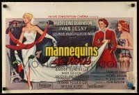 9t535 MANNEQUINS OF PARIS Belgian '57 Andre Hunebelle's Mannequins de Paris, different artwork!