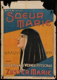9t536 MARIA NOVER pre-war Belgian '29 art of nun Iris Arlan, who falls in love as she takes vows!
