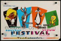 9t546 NOUVEAU FESTIVAL DESSINS ANIMES Belgian '60s Bugs Bunny, Sylvester, Tweety Bird and Speedy!