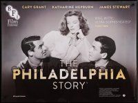 9t445 PHILADELPHIA STORY British quad R15 Katharine Hepburn, Cary Grant, James Stewart