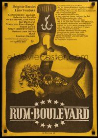 9t082 RUM RUNNERS East German 16x23 '72 Boulevard du rhum, completely different of Brigitte Bardot