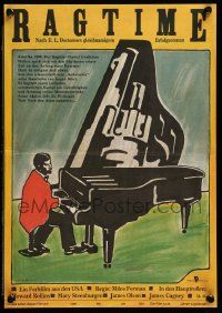 9t074 RAGTIME East German 11x16 '87 Milos Forman, different piano playing art by B. Krause!