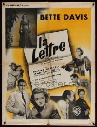 9t721 LETTER French 24x32 '47 different images of fascinating & dangerous Bette Davis!