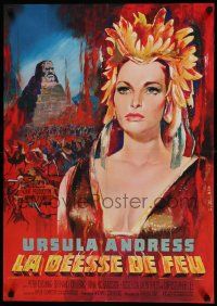 9t730 SHE French 22x30 '65 Hammer fantasy, different art of sexy Ursula Andress by Georges Allard