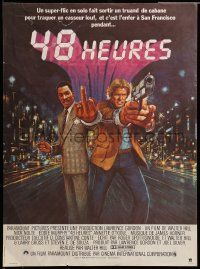 9t743 48 HRS. French 15x21 '82 Nick Nolte is a cop who hates Eddie Murphy who is a convict!