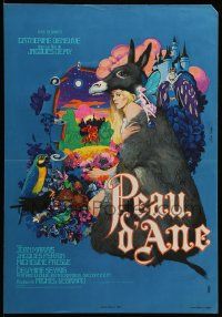 9t762 DONKEY SKIN French 16x23 '70 Jacques Demy's Peau d'ane, best art of Deneuve by Jim Leon!
