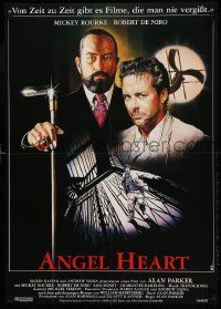 9t084 ANGEL HEART German '87 Robert DeNiro, Mickey Rourke, Alan Parker, different Casaro art!