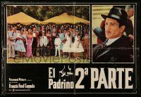 9t268 GODFATHER PART II Italian 18x26 pbusta '75 great close up of Robert De Niro + wedding scene!