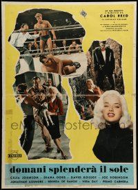 9t270 KID FOR TWO FARTHINGS Italian 19x27 pbusta '56 sexy Diana Dors, directed by Carol Reed!