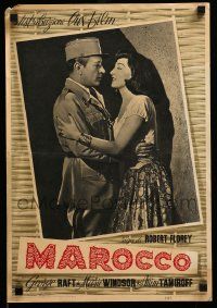 9t239 OUTPOST IN MOROCCO Italian 14x20 pbusta '51 George Raft, sexiest Marie Windsor!
