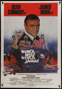 9t107 NEVER SAY NEVER AGAIN Spanish '83 Sean Connery as James Bond 007, Kim Basinger!