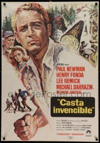 9t110 SOMETIMES A GREAT NOTION Spanish '72 different Mos art of Paul Newman, Fonda & Remick!