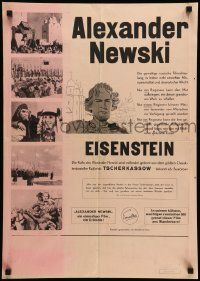 9t052 ALEXANDER NEVSKY Swiss '45 Sergei M. Eisenstein directed Russian classic!