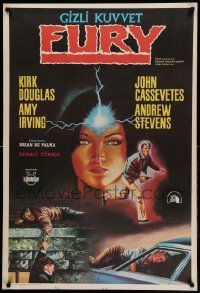 9t358 FURY Turkish '81 Brian De Palma, Kirk Douglas, an experience in terror & suspense!