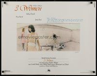 9w367 3 WOMEN 1/2sh '77 directed by Robert Altman, Shelley Duvall, Sissy Spacek, Janice Rule