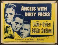 9w388 ANGELS WITH DIRTY FACES 1/2sh R56 classic image of James Cagney & priest Pat O'Brien!
