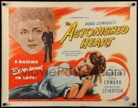 9w396 ASTONISHED HEART 1/2sh '50 Celia Johnson, Noel Coward, English love triangle!