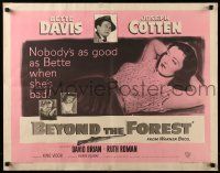 9w431 BEYOND THE FOREST 1/2sh '49 Vidor, nobody's as good as smoking Bette Davis when she's bad!