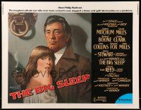 9w435 BIG SLEEP 1/2sh '78 art of Robert Mitchum & sexy Candy Clark by Richard Amsel!