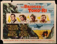 9w454 BRIDGES AT TOKO-RI style A 1/2sh '54 Grace Kelly, Holden, Korean War, by James Michener!