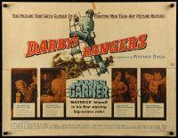 9w502 DARBY'S RANGERS 1/2sh '58 James Garner & Jack Warden in World War II, sexy Etchika Choureau!