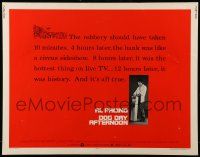 9w520 DOG DAY AFTERNOON 1/2sh '75 Al Pacino, Sidney Lumet bank robbery crime classic!