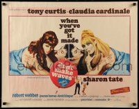 9w522 DON'T MAKE WAVES 1/2sh '67 Tony Curtis with super sexy Sharon Tate & Claudia Cardinale!