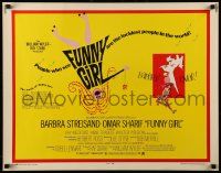 9w565 FUNNY GIRL 1/2sh '69 Barbra Streisand as Fanny Brice in The Queen of the Swans!