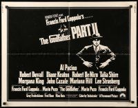 9w581 GODFATHER PART II int'l 1/2sh '74 Al Pacino in Francis Ford Coppola classic crime sequel!