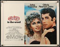 9w584 GREASE 1/2sh '78 John Travolta & Olivia Newton-John in a most classic musical!