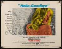 9w601 HELLO-GOODBYE 1/2sh '70 Michael Crawford has been peeping at sexy Genevieve Gilles!
