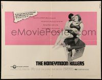 9w611 HONEYMOON KILLERS 1/2sh '69 classic anti-romantic image of Shirley Stoler & Tony Lo Bianco!
