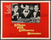 9w622 HUSBANDS 1/2sh '70 Ben Gazzara, Peter Falk & John Cassavetes in bow ties!