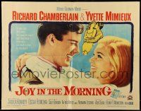 9w647 JOY IN THE MORNING 1/2sh '65 best close up of Richard Chamberlain & Yvette Mimieux!