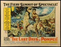 9w668 LAST DAYS OF POMPEII 1/2sh '60 art of mighty Steve Reeves in the fiery summit of spectacle!