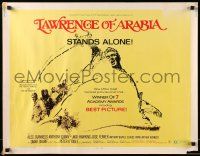 9w678 LAWRENCE OF ARABIA 1/2sh R71 David Lean classic starring Peter O'Toole, Best Picture!