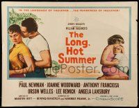 9w696 LONG, HOT SUMMER 1/2sh '58 Paul Newman, Joanne Woodward, Faulkner, directed by Martin Ritt!