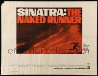 9w752 NAKED RUNNER 1/2sh '67 different art of Frank Sinatra on the run with sniper rifle!