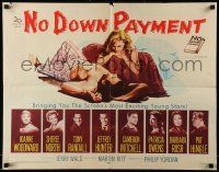 9w765 NO DOWN PAYMENT 1/2sh '57 Joanne Woodward, daring art of unfaithful sexy suburban couple!