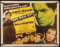 9w771 ODD MAN OUT 1/2sh '47 James Mason is a man on the run, directed by Carol Reed!