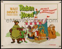 9w837 ROBIN HOOD 1/2sh '73 Walt Disney's cartoon version, the way it REALLY happened!