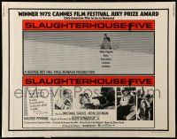 9w868 SLAUGHTERHOUSE FIVE 1/2sh '72 Kurt Vonnegut's acclaimed best seller!
