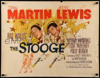 9w887 STOOGE style A 1/2sh '52 artwork of singing vaudeville team Dean Martin & Jerry Lewis!